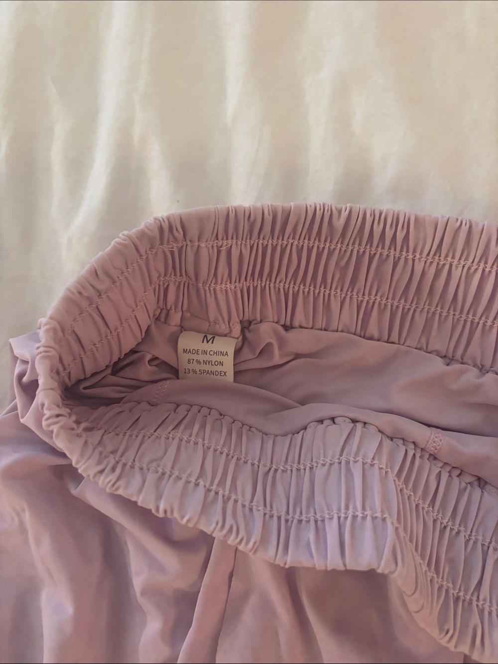 Smocked Waist Lilac Skort, size medium girls 10-12 very soft